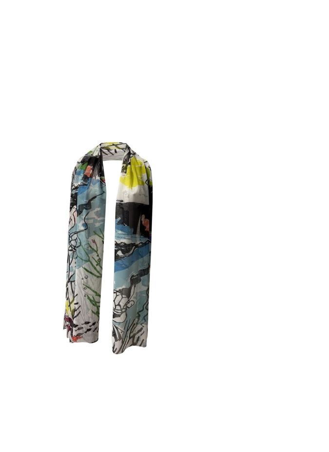 Écharpe Sabia Maloka - Accessoires Femme Sophistiqués | Faroma