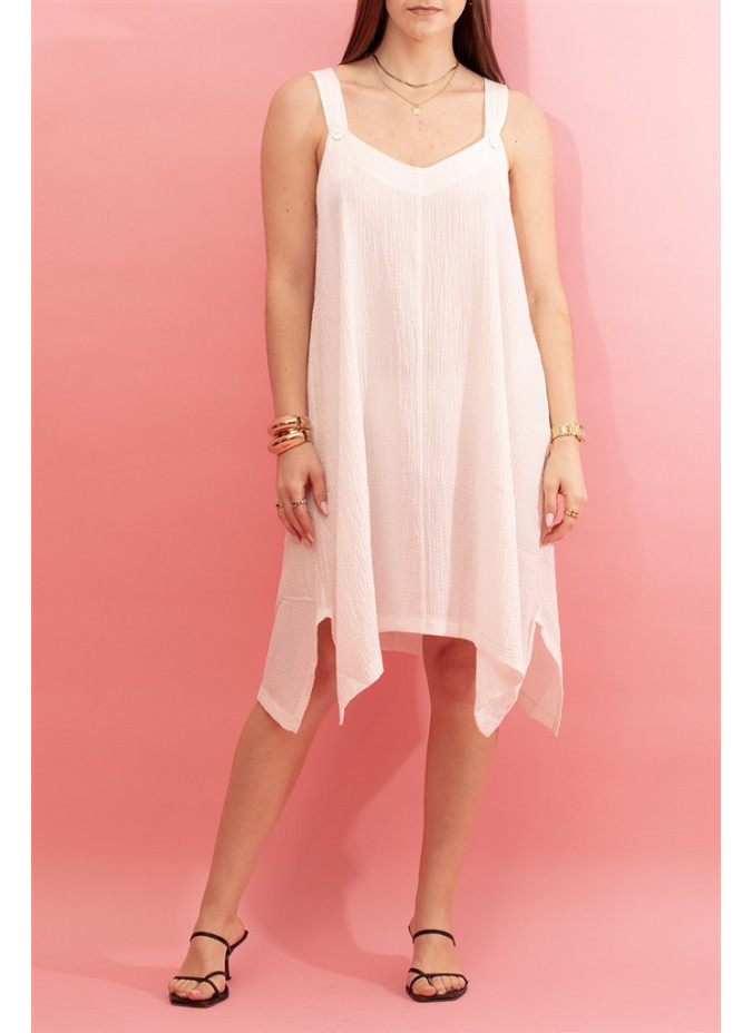 Robe fluide à bretelles Neck