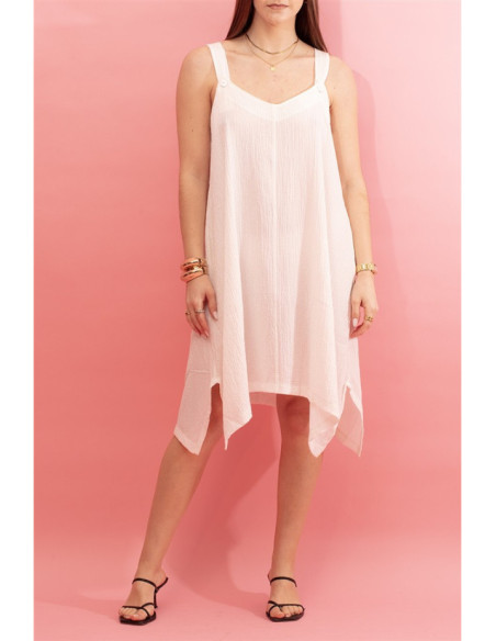 Robe fluide à bretelles Neck