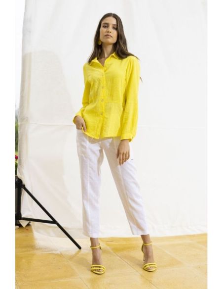 Pantalon en Lin Maloka - Pantalons Femme en Lin Premium | Faroma