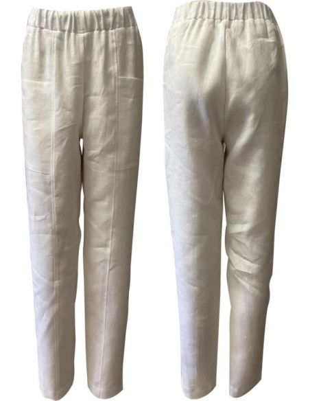 Pantalon en Lin Maloka - Pantalons Femme en Lin Premium | Faroma