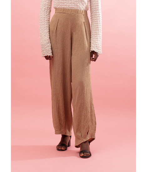 Pantalon fluide avec taille élastiquée Nils