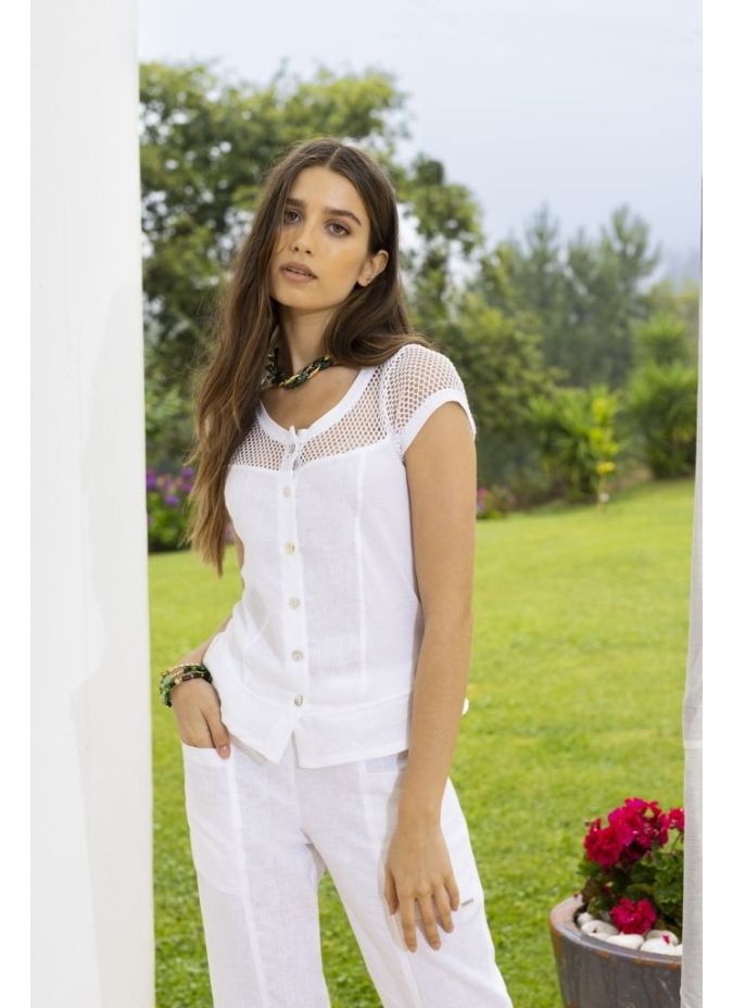 Camisa Alcya Maloka - Camisas Femininas Únicas | Faroma