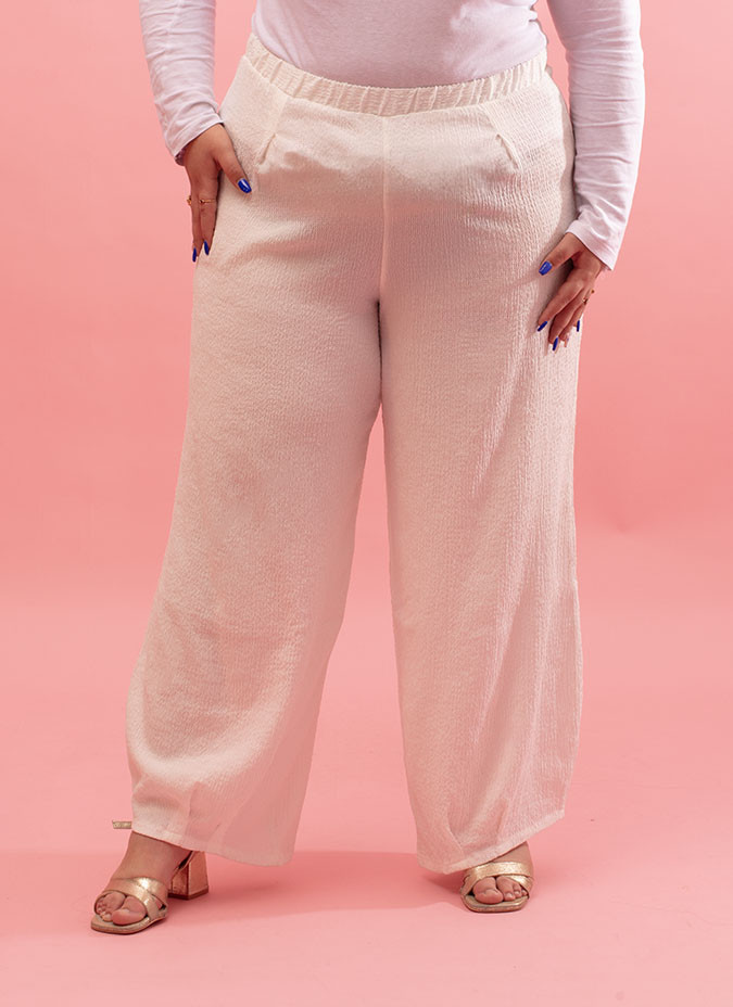 Pantalon fluide avec taille élastiquée Nils