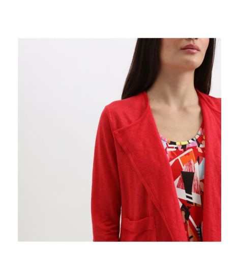 Maloka Linen Knit Jacket - Women's Linen Jackets | Faroma 2