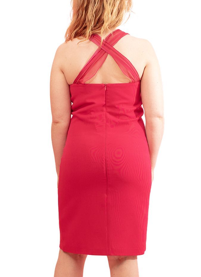 Robe Divine avec Détail Croisé dans le Dos Paul Brial - Robes Femme avec Détail Dorsal | Faroma
