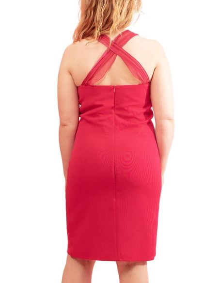 Vestido Divine com Pormenor Cruzado nas Costas Paul Brial - Vestidos Femininos com Detalhe nas Costas | Faroma