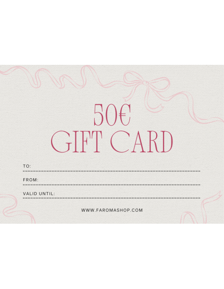 Cartão Presente 50€ - Oferta Perfeita | Faroma