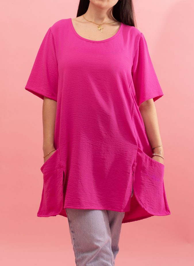 Flowing half-sleeved jumper Nutella