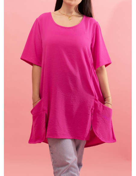 Flowing half-sleeved jumper Nutella