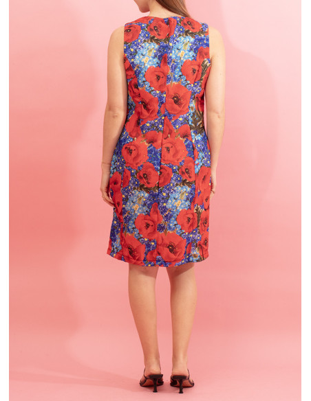 Robe colorée à imprimé floral Akane