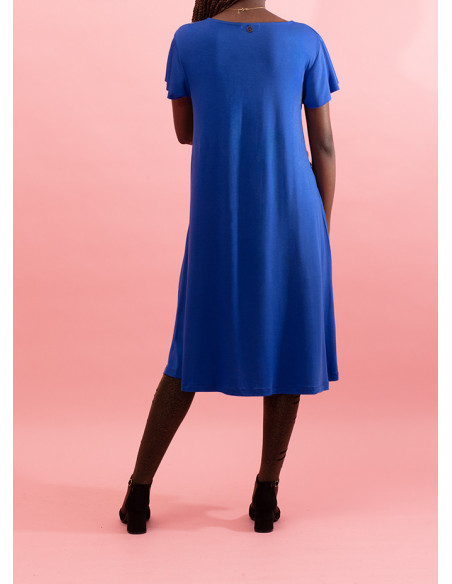 Vestido com promenor de argola metálica Lade
