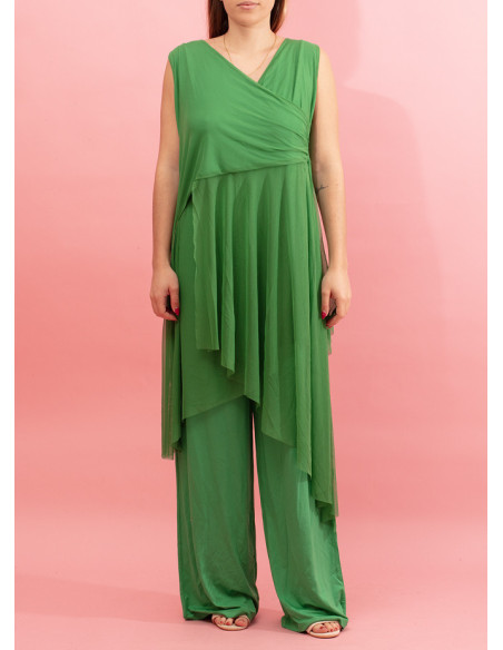 Jumpsuit with transparent ruffles Wilian