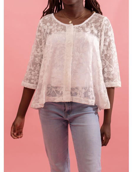 Jacket with 3/4 sleeves Notice