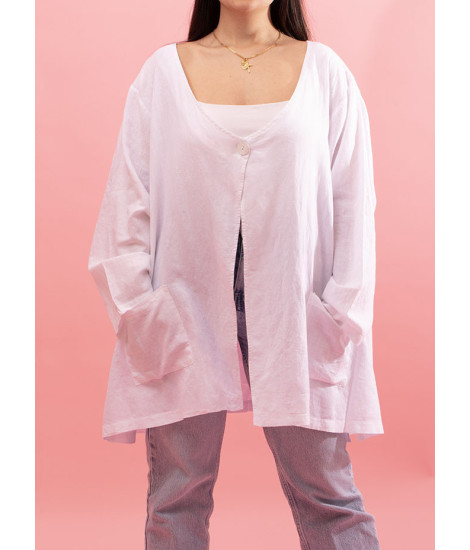 Jacket with round neckline and 3/4 sleeves Nino 2