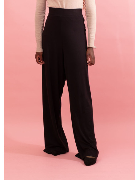 Plain trousers with button detail Lorel
