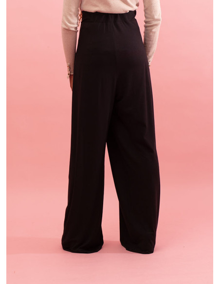 Plain trousers with button detail Lorel