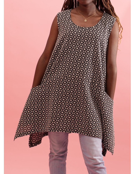Top with volume and flower texture Nogent