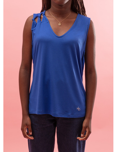 Top avec noeud sur la lanière Lanita