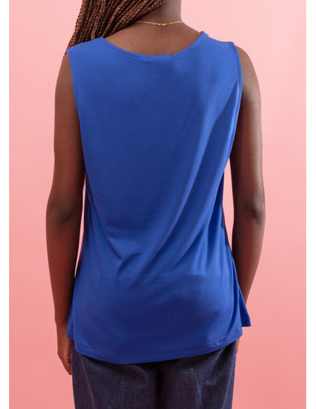 Top avec noeud sur la lanière Lanita