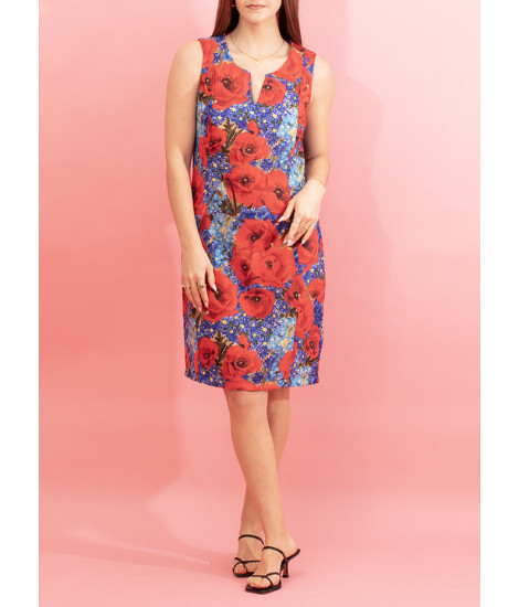 Robe colorée à imprimé floral Akane
