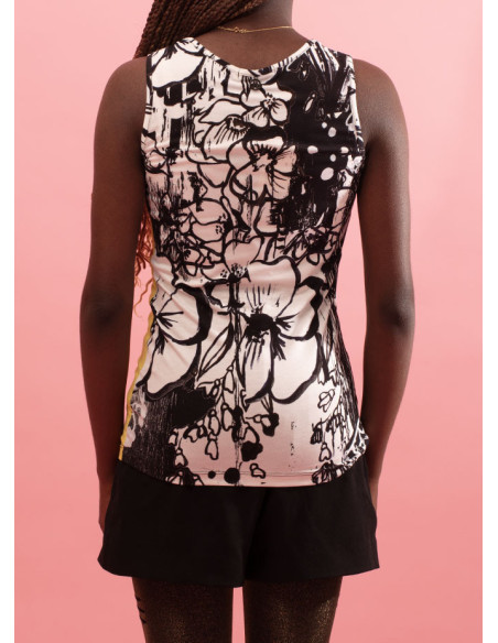 Soft top with round neckline Xayane