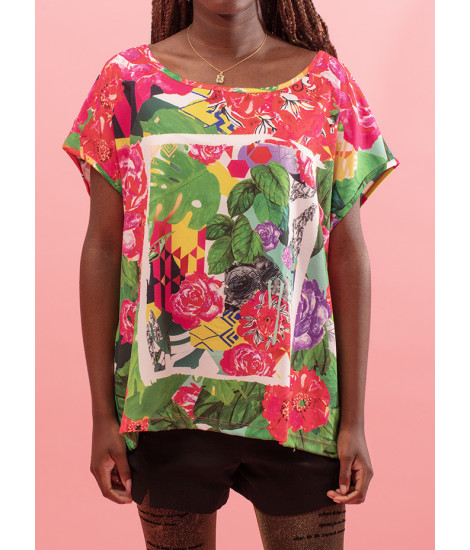 T-shirt doux à encolure arrondie Falcon