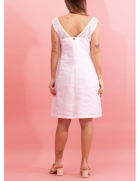 Cosy dress with wide straps Roux Double