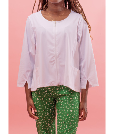 Jacket with bottom slit Noisette 2