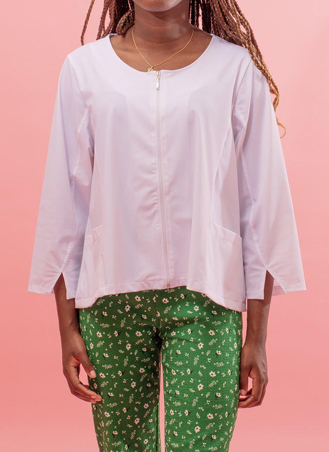 Veste avec fente inférieure Noisette