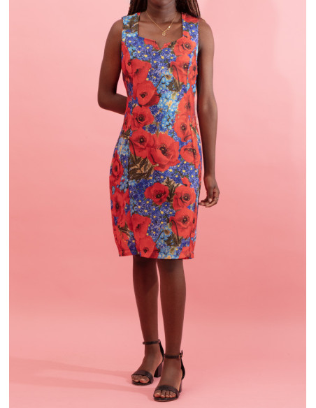 Light dress with invisible side zip Gyna