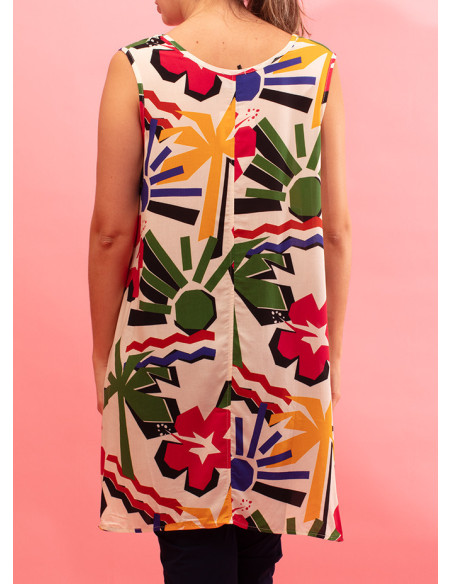 Printed viscose top Nathan