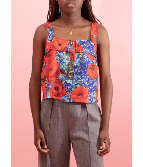 Top avec encolure carrée et large bretelle Adicora 2