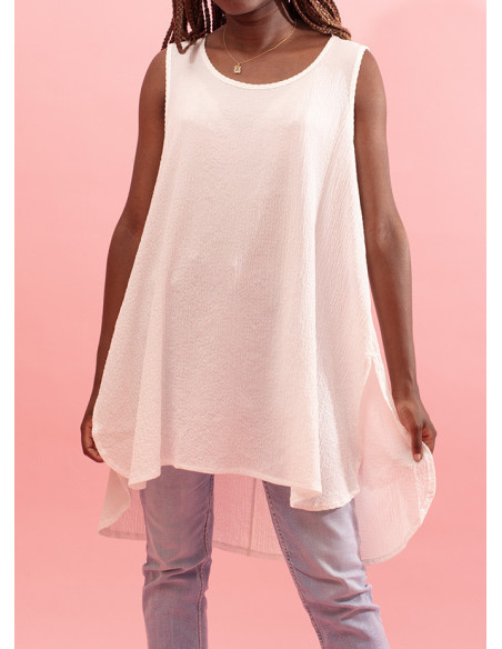 Top with round neckline and thin straps Narrateur