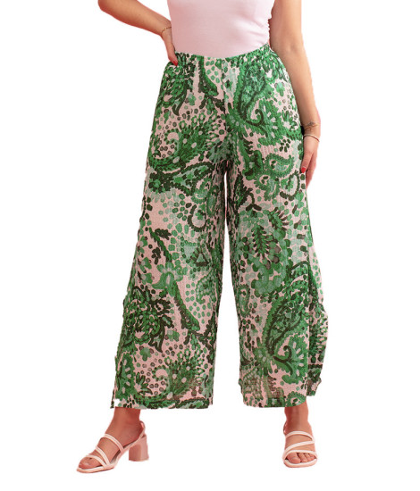 Calças Ninja com Estampado Florido Gozé - Calças Femininas com Estampado Floral | Faroma