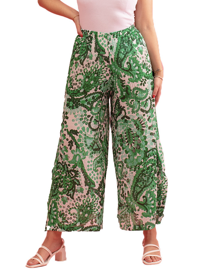 Calças Ninja com Estampado Florido Gozé - Calças Femininas com Estampado Floral | Faroma