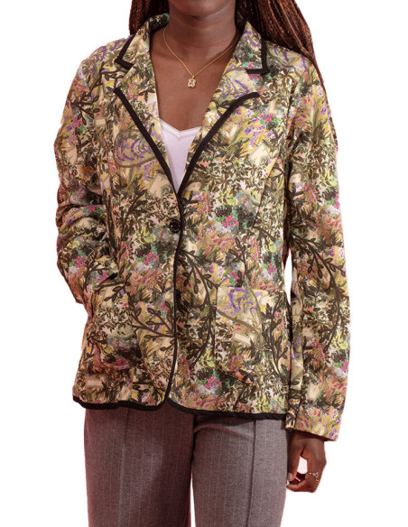Blazer Gleice avec Inspirations Florales Maloka - Blazers Femme Floraux | Faroma