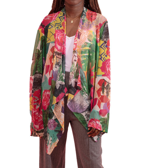 Maloka Filomena Transparent Long-Sleeve Coat - Women's Transparent Coats | Faroma 2