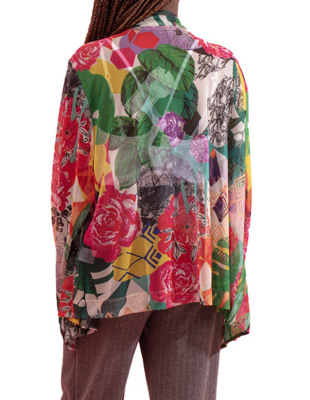 Maloka Filomena Transparent Long-Sleeve Coat - Women's Transparent Coats | Faroma