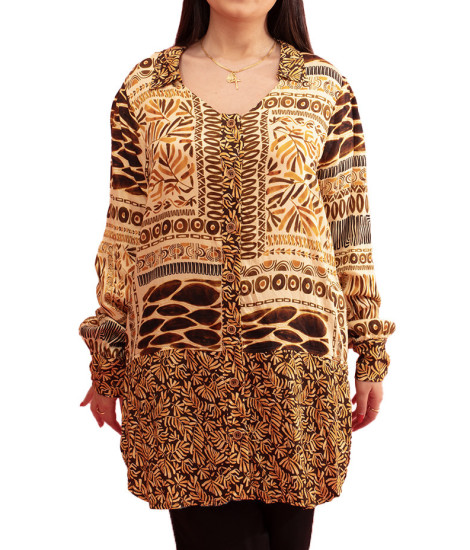 Paul Brial Madagascar Feminine Shirt - Women's Tropical Print Shirts | Faroma 2