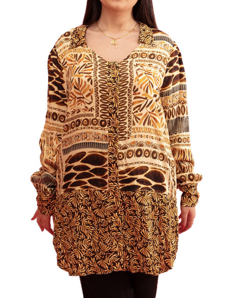 Paul Brial Madagascar Feminine Shirt - Women's Tropical Print Shirts | Faroma