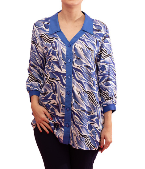 Chemise Pulsion avec Imprimé Zèbre Coloré Paul Brial - Chemises Femme Motif Zèbre | Faroma 2