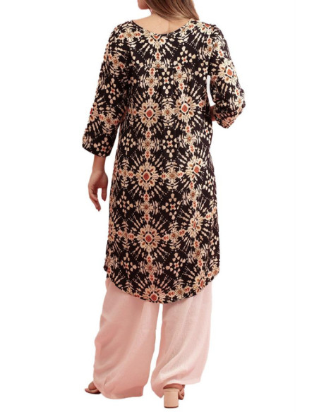 Tunique Fluide Navette avec Longueur Asymétrique Gozé - Tuniques Femme Asymétriques | Faroma