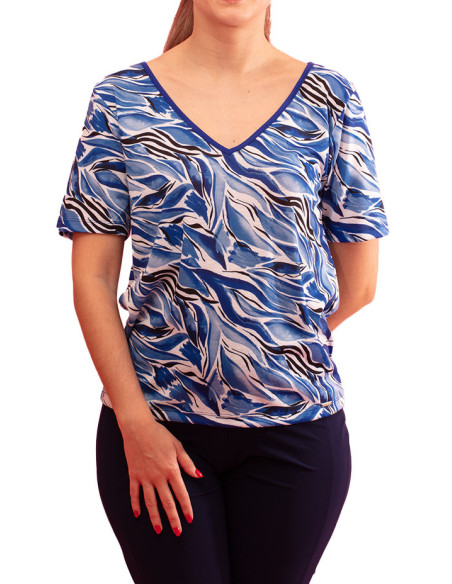 Paul Brial Opaline Sublimated Zebra T-shirt - Women's Zebra Print T-shirts | Faroma