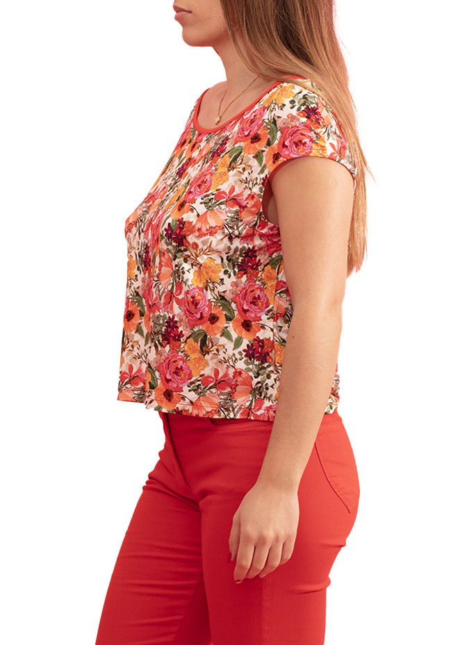 T-shirt Flanerie com Estampado Floral Paul Brial - T-shirts Florais Femininas | Faroma