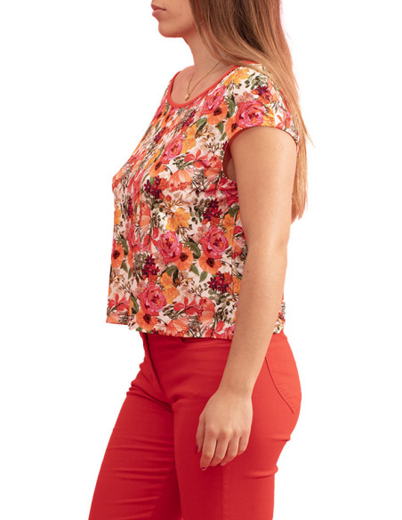 Paul Brial Flanerie Floral Print T-shirt - Women's Floral T-shirts | Faroma