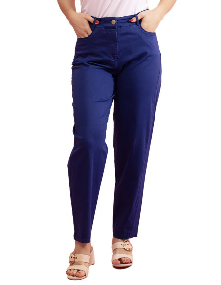 Paul Brial Mom Comfortable Twill Trousers - Women's Comfortable Mom Trousers | Faroma