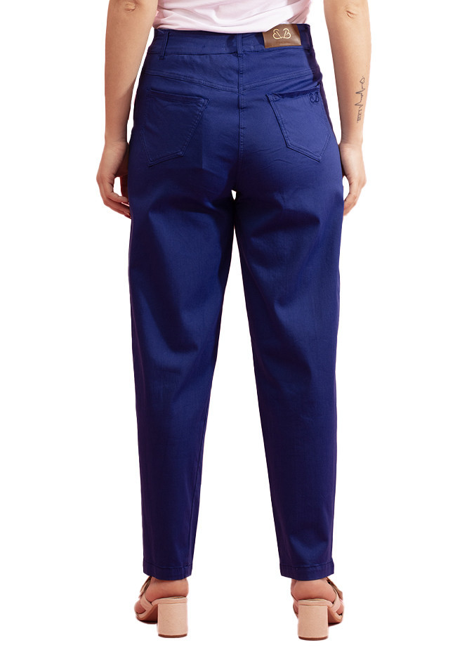 Paul Brial Mom Comfortable Twill Trousers - Women's Comfortable Mom Trousers | Faroma