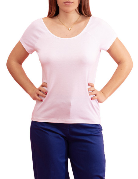 T-shirt Joa com Pormenor nas Costas Paul Brial - T-shirts Femininas com Detalhe nas Costas | Faroma