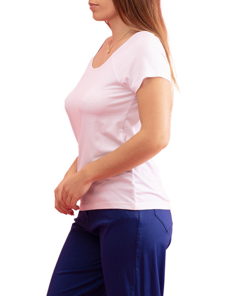 T-shirt Joa com Pormenor nas Costas Paul Brial - T-shirts Femininas com Detalhe nas Costas | Faroma